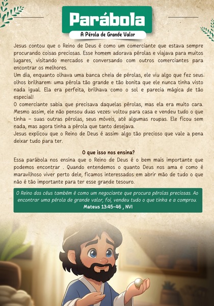 Parábola - A Pérola de Grande Valor