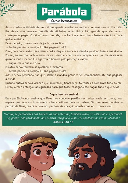 Parábola - Credor Incompassivo