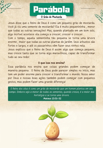 Parábola - O Grão de Mostarda