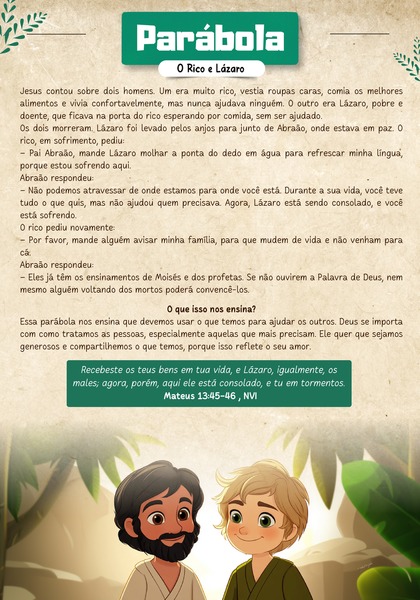 Parábola - O Rico e Lázaro