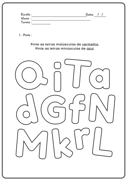 Pinte as Letras