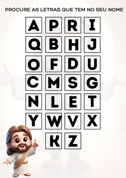 Procure as Letras que Tem no Seu Nome