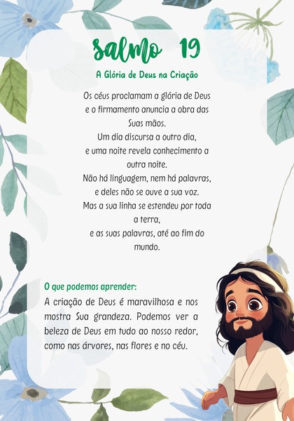 Salmo 19 - A Glória de Deus na Criação