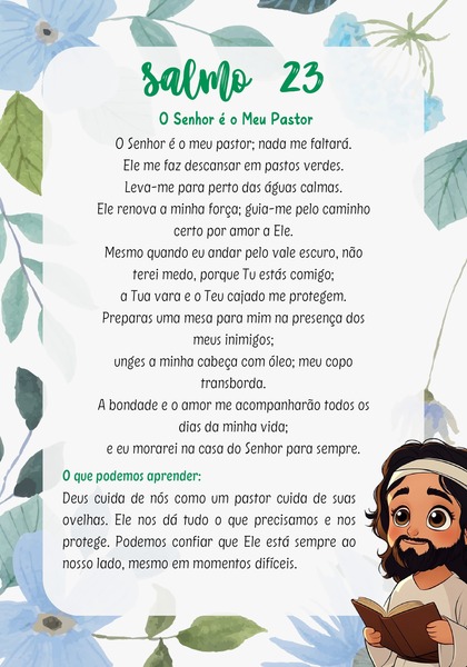 Salmo 23 - O Senhor é o Meu Pastor