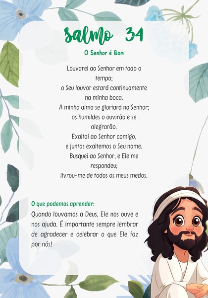 Salmo 34 - O Senhor é Bom