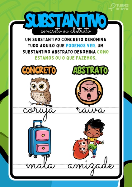 Substantivo - Concreto ou Abstrato
