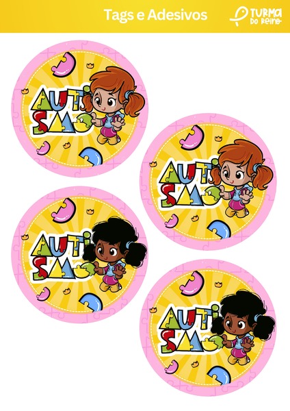 Tags e Adesivos - Autismo - Vendo o Mundo de um Jeito Diferente v.4