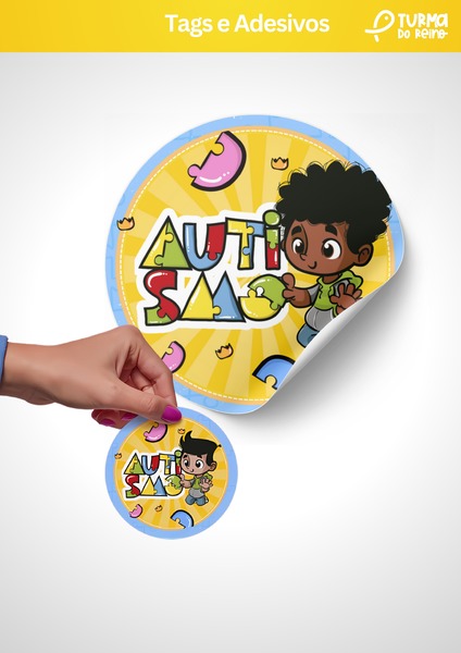 Tags e Adesivos - Autismo - Vendo o Mundo de um Jeito Diferente