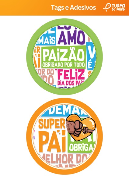 Tags e Adesivos - Te amo, Papai! v.4