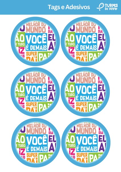 Tags e Adesivos - Te amo, Papai! v.9