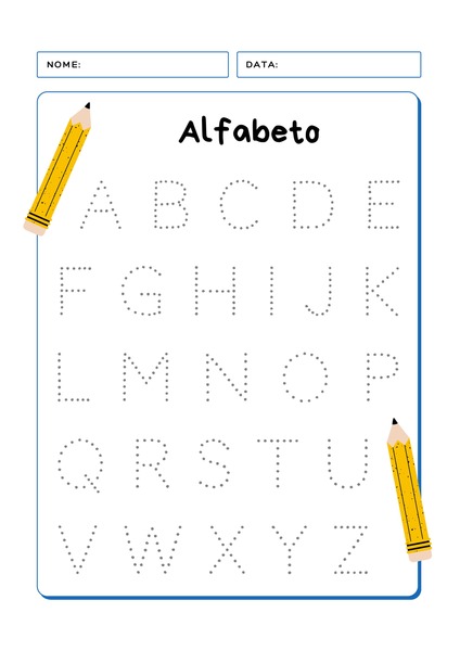 Trace as Letras do Alfabeto