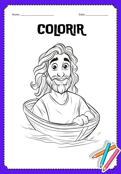 Vamos Colorir - Acalmando a Tempestade