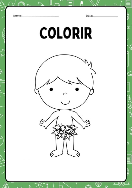 Vamos Colorir - Adão