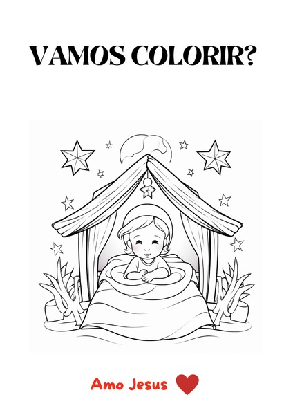 Vamos Colorir - Amo Jesus v.2