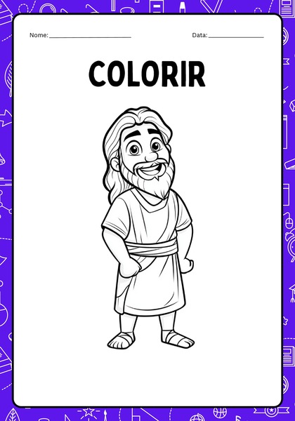 Vamos Colorir - Arão