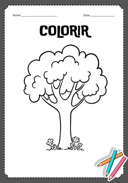 Vamos Colorir - Árvore