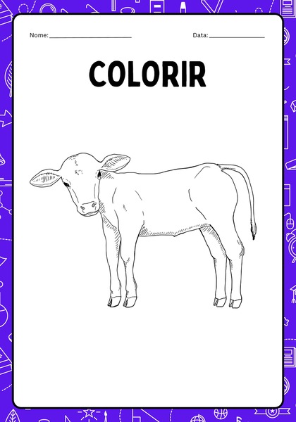 Vamos Colorir - Bezerro