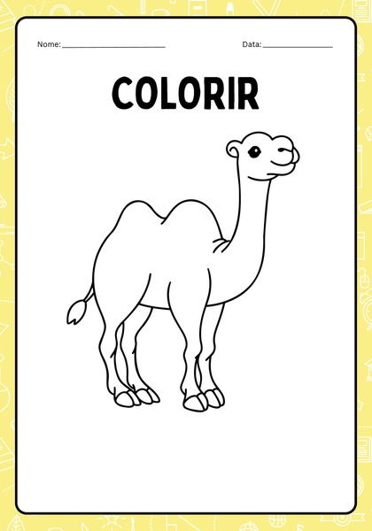 Vamos Colorir - Camelo