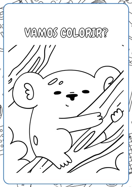 Vamos Colorir - Coala