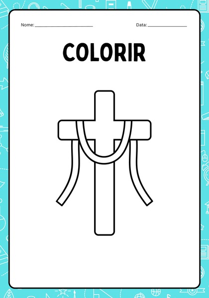Vamos Colorir - Cruz
