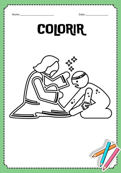 Vamos Colorir - Curando o Cego e Mudo v.2