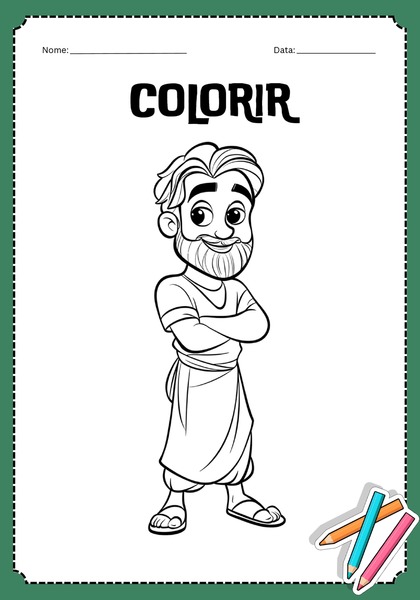 Vamos Colorir - Curando o Cego e Mudo