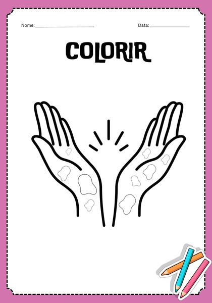 Vamos Colorir - Curando os Dez Leprosos