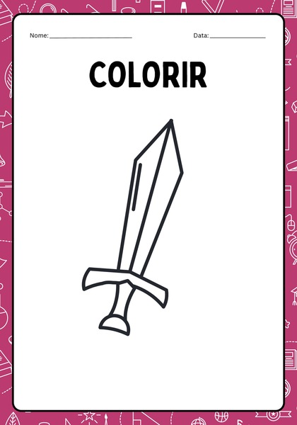 Vamos Colorir - Espada v.2