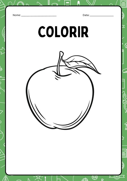 Vamos Colorir - Fruta