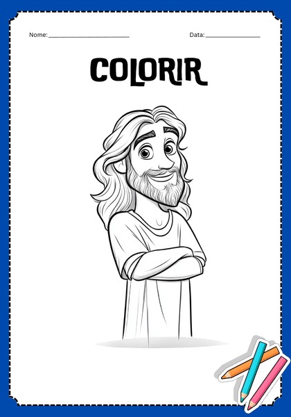 Vamos Colorir - Jesus v.10