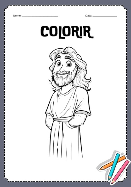 Vamos Colorir - Jesus v.12
