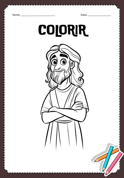 Vamos Colorir - Jesus v.13