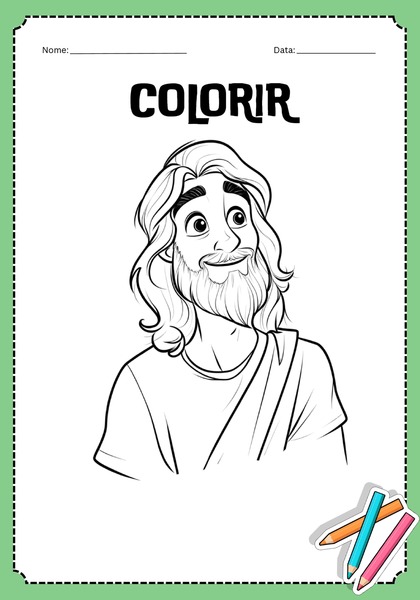 Vamos Colorir - Jesus v.14