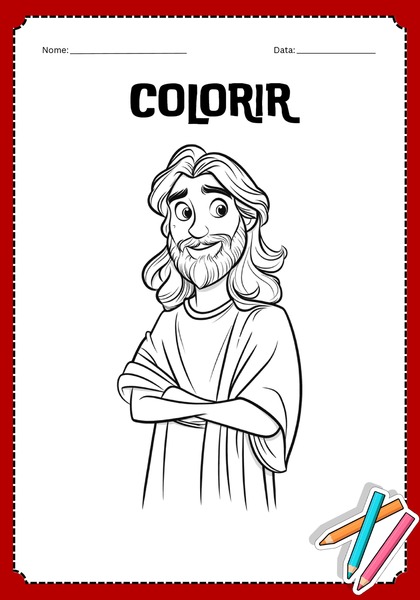 Vamos Colorir - Jesus v.6