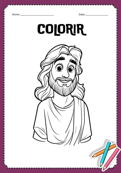 Vamos Colorir - Jesus v.8