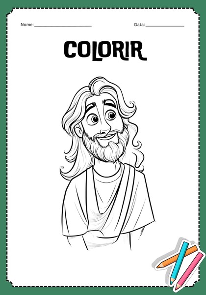 Vamos Colorir - Jesus v.9