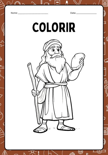 Vamos Colorir - Moisés