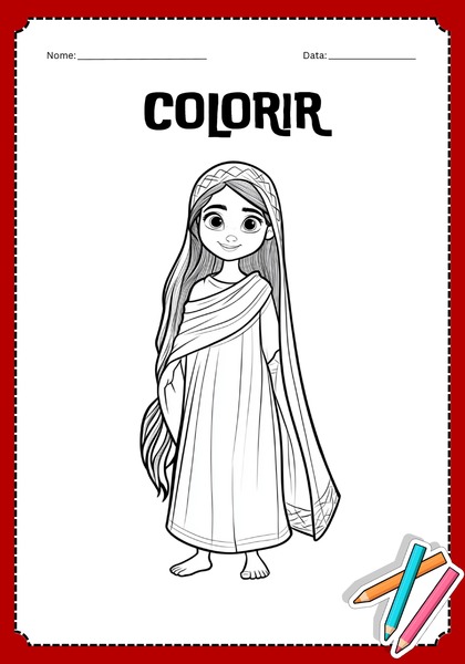 Vamos Colorir - Mulher com Fluxo de Sangue