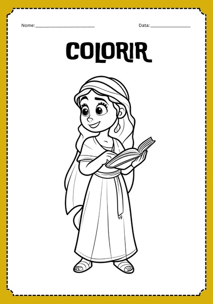 Vamos Colorir - Mulher