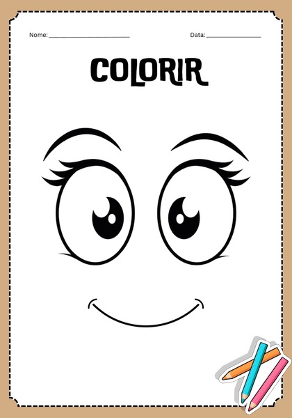 Vamos Colorir - Olhos