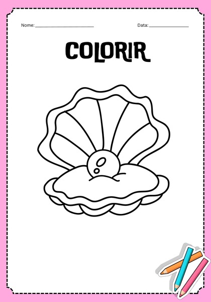 Vamos Colorir - Pérola