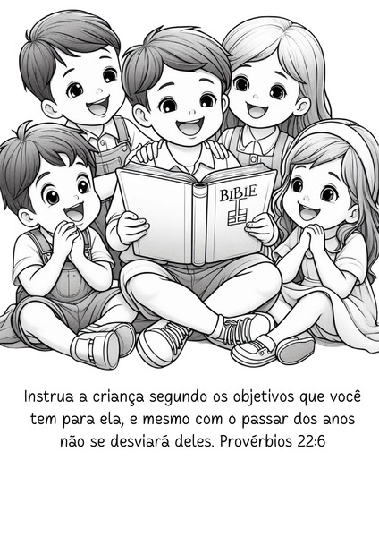 Vamos Colorir - Provérbios 22:6 v.2