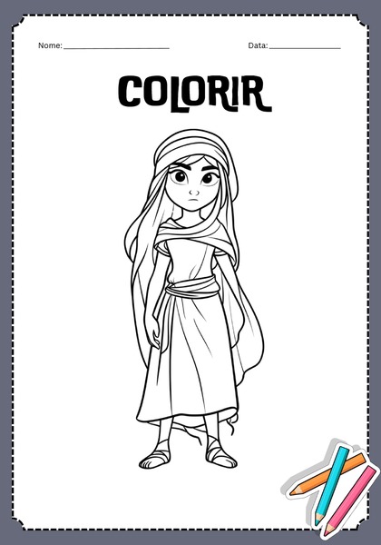 Vamos Colorir - Ressuscitando a Filha de Jairo