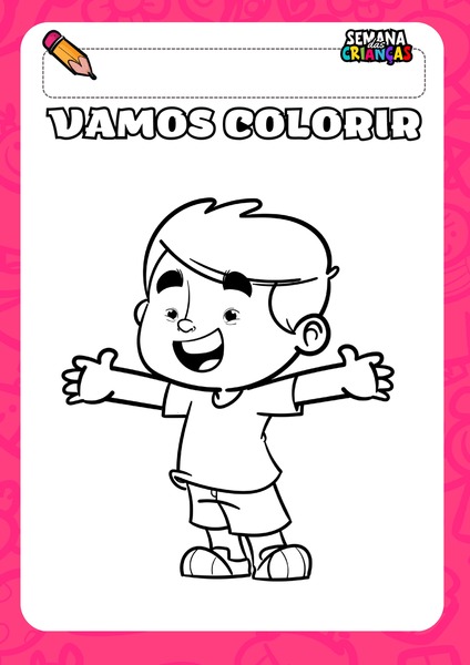 Vamos Colorir - Semana das Crianças
