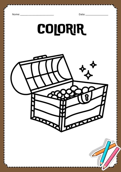 Vamos Colorir - Tesouro Escondido