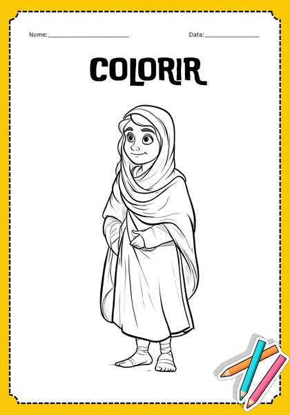 Vamos Colorir - Viúva de Naim